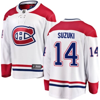 Men's Nick Suzuki Montreal Canadiens Fanatics Branded Away Jersey - Breakaway White