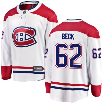 Men's Owen Beck Montreal Canadiens Fanatics Branded Away Jersey - Breakaway White