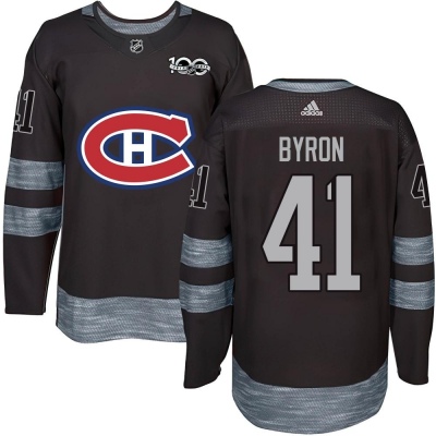 Men's Paul Byron Montreal Canadiens 1917- 100th Anniversary Jersey - Authentic Black