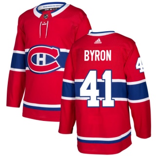 Men's Paul Byron Montreal Canadiens Adidas Jersey - Authentic Red
