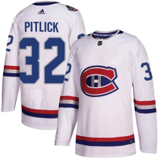 Men's Rem Pitlick Montreal Canadiens Adidas 100 Classic Jersey - Authentic White