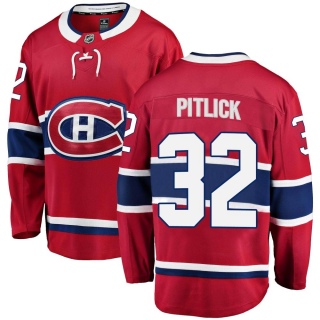 Men's Rem Pitlick Montreal Canadiens Fanatics Branded Home Jersey - Breakaway Red
