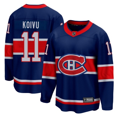 Men's Saku Koivu Montreal Canadiens Fanatics Branded 2020/21 Special Edition Jersey - Breakaway Blue