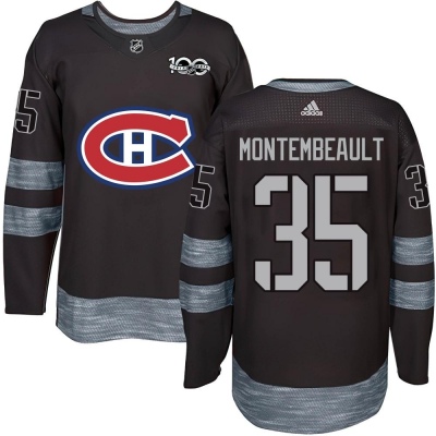 Men's Sam Montembeault Montreal Canadiens 1917- 100th Anniversary Jersey - Authentic Black