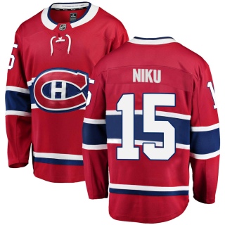 Men's Sami Niku Montreal Canadiens Fanatics Branded Home Jersey - Breakaway Red