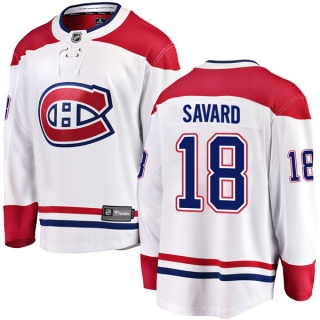 Men's Serge Savard Montreal Canadiens Fanatics Branded Away Jersey - Breakaway White