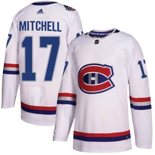 Men's Torrey Mitchell Montreal Canadiens Adidas 100 Classic Jersey - Authentic White