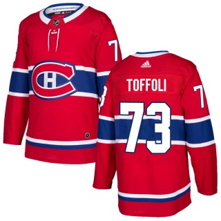 Men's Tyler Toffoli Montreal Canadiens Adidas Home Jersey - Authentic Red