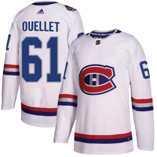 Men's Xavier Ouellet Montreal Canadiens Adidas 100 Classic Jersey - Authentic White