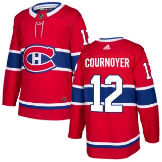 Men's Yvan Cournoyer Montreal Canadiens Adidas Home Jersey - Authentic Red