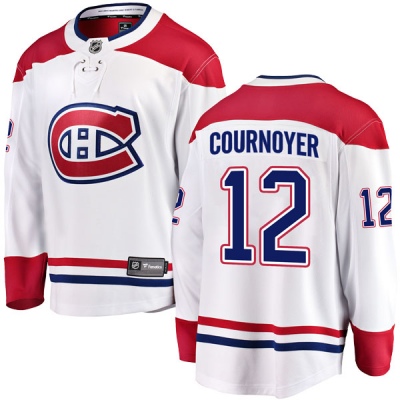 Men's Yvan Cournoyer Montreal Canadiens Fanatics Branded Away Jersey - Breakaway White