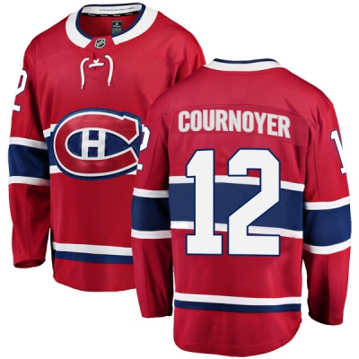 Men's Yvan Cournoyer Montreal Canadiens Fanatics Branded Home Jersey - Breakaway Red