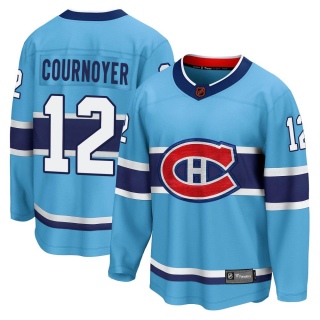 Men's Yvan Cournoyer Montreal Canadiens Fanatics Branded Special Edition 2.0 Jersey - Breakaway Light Blue