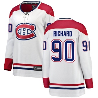 Women's Anthony Richard Montreal Canadiens Fanatics Branded Away Jersey - Breakaway White