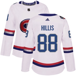 Women's Cameron Hillis Montreal Canadiens Adidas 100 Classic Jersey - Authentic White