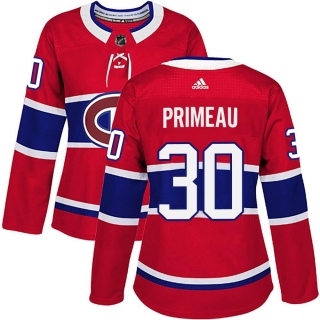 Women's Cayden Primeau Montreal Canadiens Adidas Home Jersey - Authentic Red