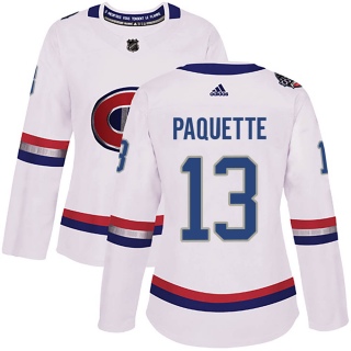 Women's Cedric Paquette Montreal Canadiens Adidas 100 Classic Jersey - Authentic White
