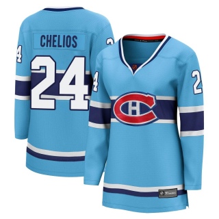 Women's Chris Chelios Montreal Canadiens Fanatics Branded Special Edition 2.0 Jersey - Breakaway Light Blue
