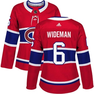Women's Chris Wideman Montreal Canadiens Adidas Home Jersey - Authentic Red