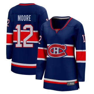 Women's Dickie Moore Montreal Canadiens Fanatics Branded 2020/21 Special Edition Jersey - Breakaway Blue