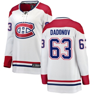 Women's Evgenii Dadonov Montreal Canadiens Fanatics Branded Away Jersey - Breakaway White