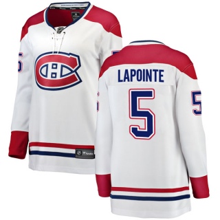 Women's Guy Lapointe Montreal Canadiens Fanatics Branded Away Jersey - Breakaway White