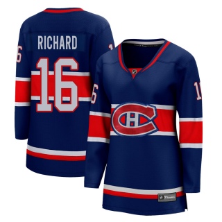 Women's Henri Richard Montreal Canadiens Fanatics Branded 2020/21 Special Edition Jersey - Breakaway Blue