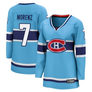 Women's Howie Morenz Montreal Canadiens Fanatics Branded Special Edition 2.0 Jersey - Breakaway Light Blue