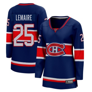 Women's Jacques Lemaire Montreal Canadiens Fanatics Branded 2020/21 Special Edition Jersey - Breakaway Blue