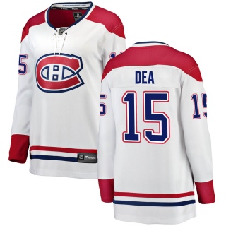 Women's Jean-Sebastien Dea Montreal Canadiens Fanatics Branded Away Jersey - Breakaway White