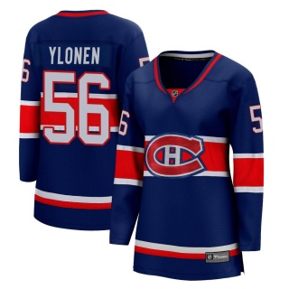Women's Jesse Ylonen Montreal Canadiens Fanatics Branded 2020/21 Special Edition Jersey - Breakaway Blue