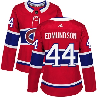 Women's Joel Edmundson Montreal Canadiens Adidas Home Jersey - Authentic Red