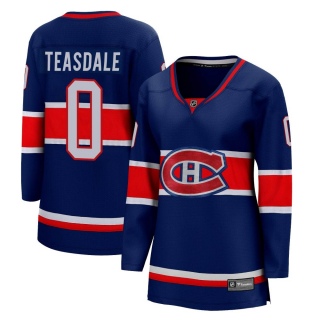 Women's Joel Teasdale Montreal Canadiens Fanatics Branded 2020/21 Special Edition Jersey - Breakaway Blue