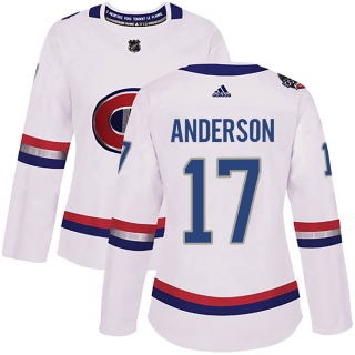 Women's Josh Anderson Montreal Canadiens Adidas 100 Classic Jersey - Authentic White