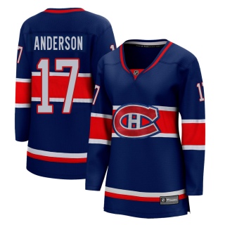 Women's Josh Anderson Montreal Canadiens Fanatics Branded 2020/21 Special Edition Jersey - Breakaway Blue