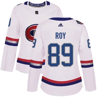 Women's Joshua Roy Montreal Canadiens Adidas 100 Classic Jersey - Authentic White