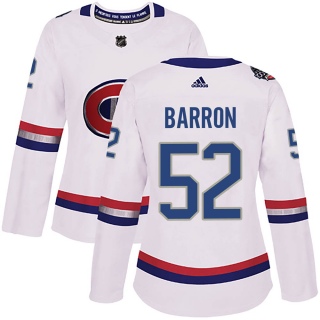 Women's Justin Barron Montreal Canadiens Adidas 100 Classic Jersey - Authentic White