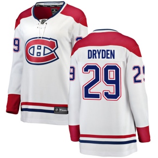 Women's Ken Dryden Montreal Canadiens Fanatics Branded Away Jersey - Breakaway White
