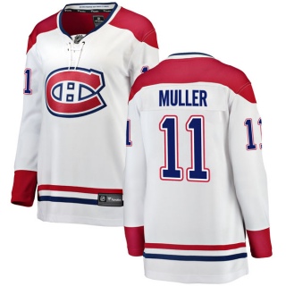 Women's Kirk Muller Montreal Canadiens Fanatics Branded Away Jersey - Breakaway White