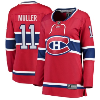 Women's Kirk Muller Montreal Canadiens Fanatics Branded Home Jersey - Breakaway Red