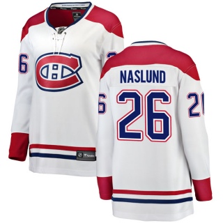 Women's Mats Naslund Montreal Canadiens Fanatics Branded Away Jersey - Breakaway White