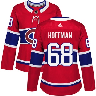 Women's Mike Hoffman Montreal Canadiens Adidas Home Jersey - Authentic Red