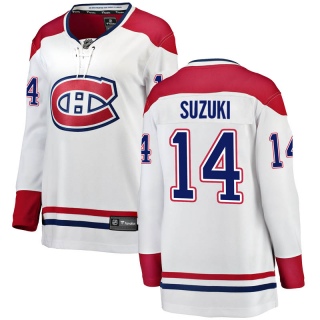 Women's Nick Suzuki Montreal Canadiens Fanatics Branded Away Jersey - Breakaway White