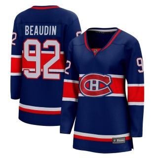 Women's Nicolas Beaudin Montreal Canadiens Fanatics Branded 2020/21 Special Edition Jersey - Breakaway Blue