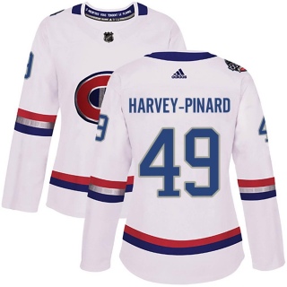 Women's Rafael Harvey-Pinard Montreal Canadiens Adidas 100 Classic Jersey - Authentic White