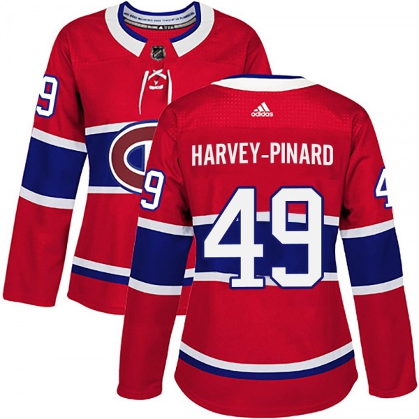 Women's Rafael Harvey-Pinard Montreal Canadiens Adidas Home Jersey - Authentic Red