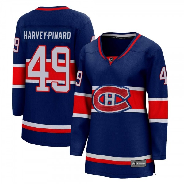 Women's Rafael Harvey-Pinard Montreal Canadiens Fanatics Branded 2020/21 Special Edition Jersey - Breakaway Blue