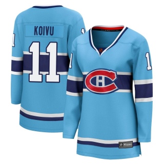 Women's Saku Koivu Montreal Canadiens Fanatics Branded Special Edition 2.0 Jersey - Breakaway Light Blue