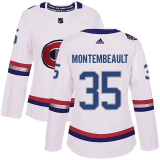 Women's Sam Montembeault Montreal Canadiens Adidas 100 Classic Jersey - Authentic White