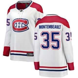 Women's Sam Montembeault Montreal Canadiens Fanatics Branded Away Jersey - Breakaway White